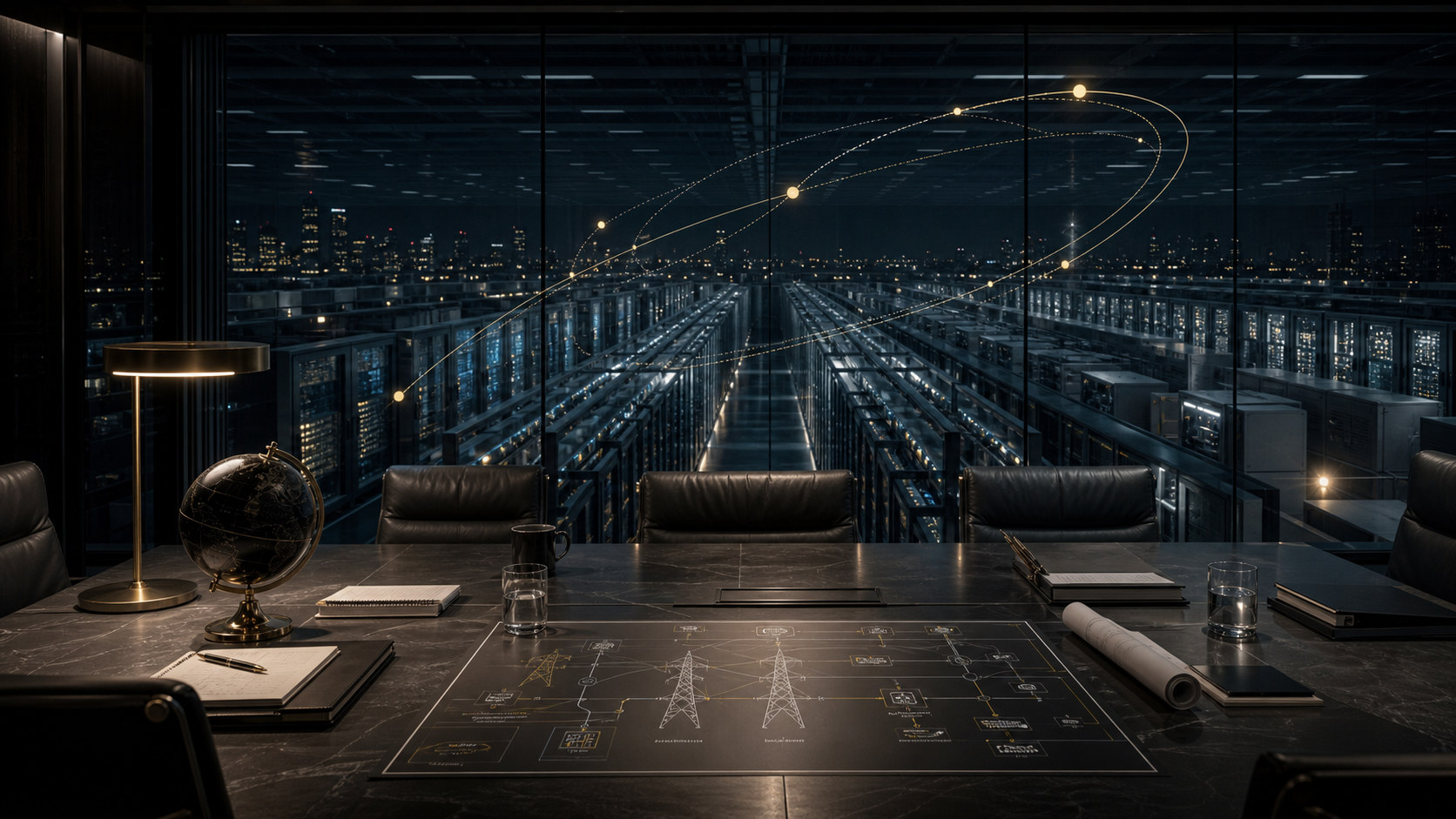 SpaceX Anthropic compute deal editorial image showing AI compute infrastructure, data centres and business strategy