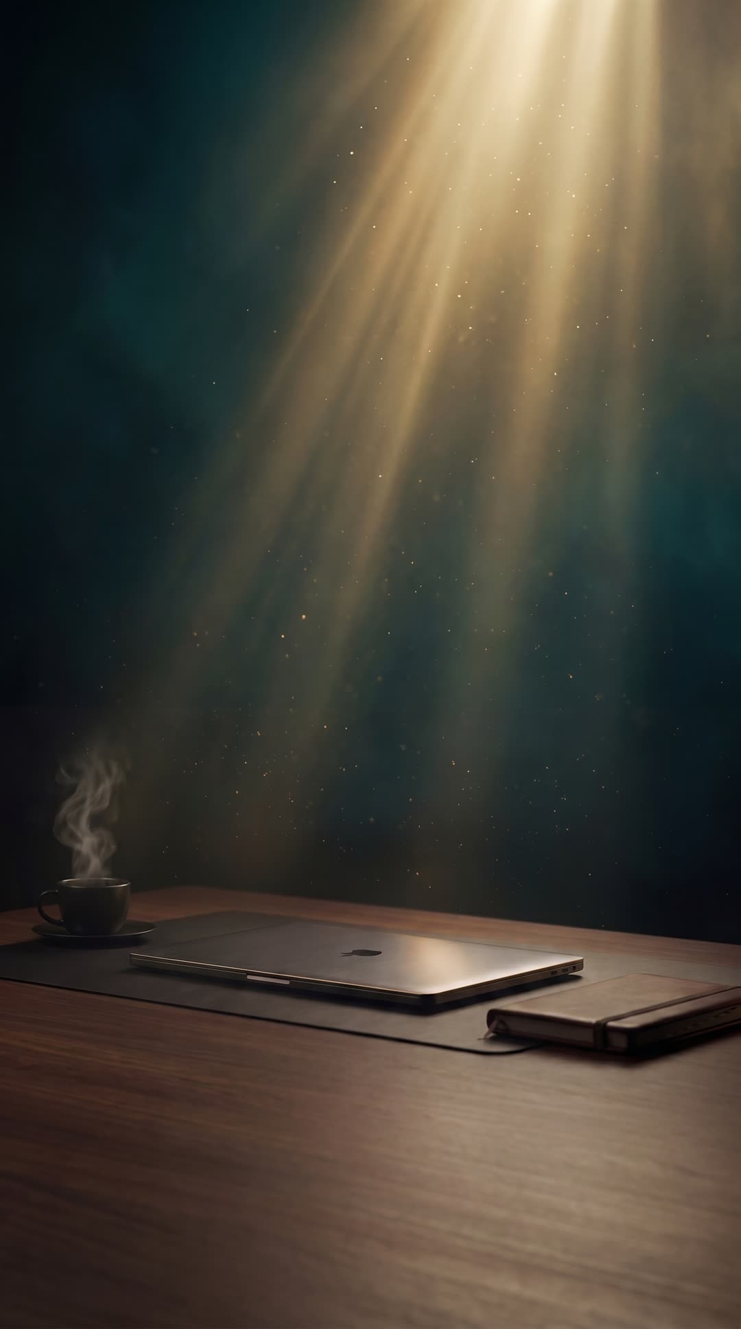 WiseSolutions AI automation agency mobile hero: a closed laptop ready to start work.